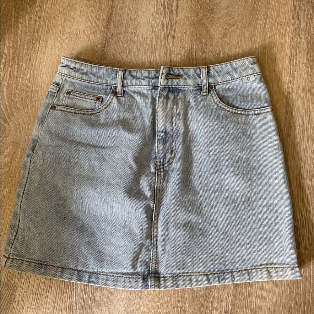 Rhythm Light Blue Denim Mini Skirt